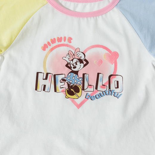 迪士尼宝宝（Disney Baby）女童短袖T恤上衣时尚休闲百搭透气卡通短袖夏季新款ZD2ES007* 商品图6