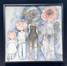 JoanneQ《不惑》水彩原作