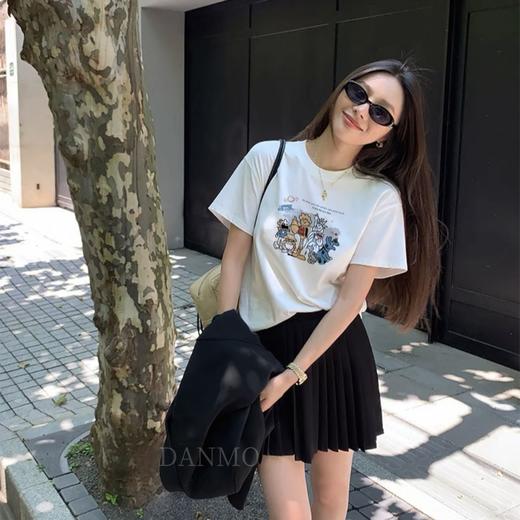 69两件「DANMO纯棉时尚印花T」230g纯棉 圆领设计简约大方 亲肤百搭 商品图2