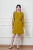 Le Malene 黄绿色拼接式圆领高腰连衣裙 19891 商品缩略图2
