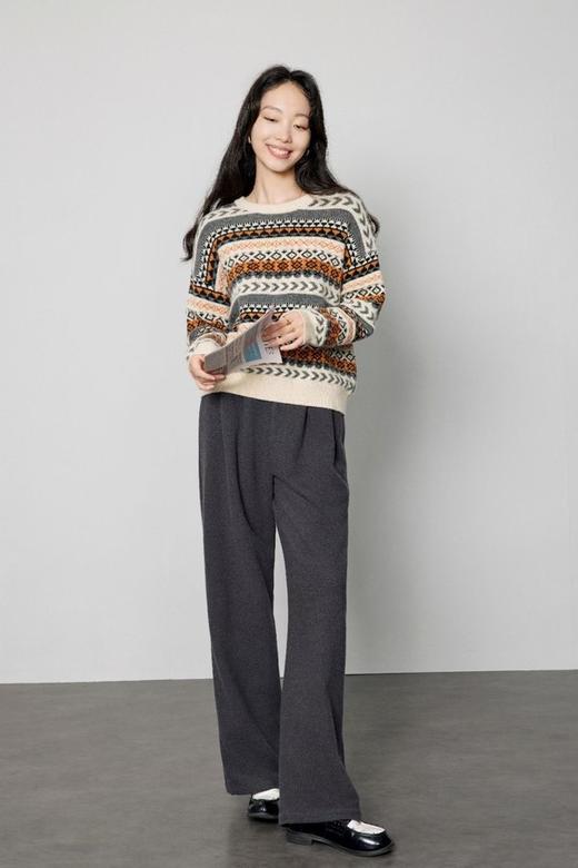 LNNNS 复古质感针织毛衣上衣 19858 商品图1