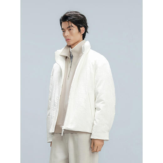 GXG男装 满印提花羽绒服通勤外套24年冬热卖G24XY24020 商品图2