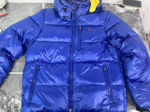 瑕疵POLO RALPH LAUREN 男士冬季保暖刺绣马标防风连帽亮面羽绒服 商品图0
