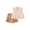 英氏儿童衣服夏季户外休闲套装女童透气背心短裤中大童新中式套装 商品缩略图3
