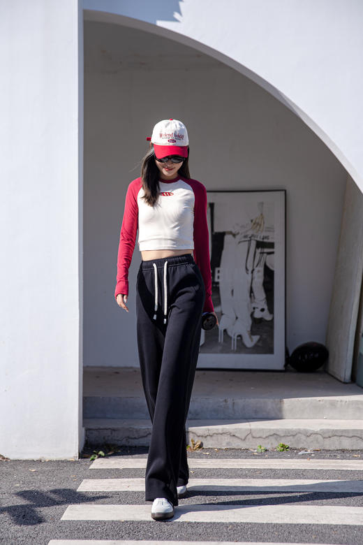 LU家同款香蕉直筒卫裤显瘦百搭直筒裤 商品图3