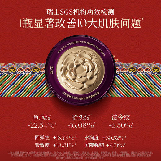 【会员购物送10倍积分】花皙蔻牡丹盛世美颜淡纹精华霜50g 商品图4