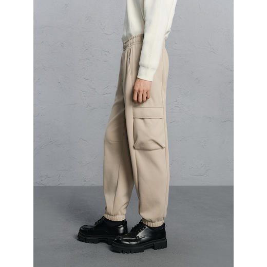 GXG男装 工装风束脚裤通勤休闲裤卫裤 24年冬G24X024101 商品图2