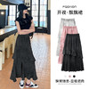 慵懒休闲风【 MUYANHUAN 】开叉飘飘裙 独特扎染工艺，自然肌理感，遮肉显瘦不挑人，不规则层次感，视觉增高6cm，内有内衬不透不走光 商品缩略图2