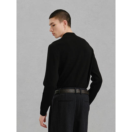 GXG男装 高领小标毛衫男休闲通勤毛衣 24年冬G24X104001 商品图3