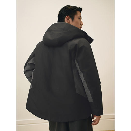 GXG男装 冲锋衣羽绒服男撞色户外运动羽绒服通勤外套冬季热卖 商品图4