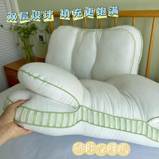 自然醒全棉双层提花侧睡护颈枕助睡眠专用枕芯家用高枕不塌陷成人颈椎枕学生XK 商品图10