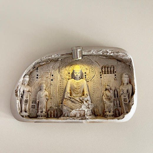 【现货】正版洛阳龙门石窟夜灯冰箱贴佛像浮雕磁吸博物馆文创河南旅游纪念品 商品图3