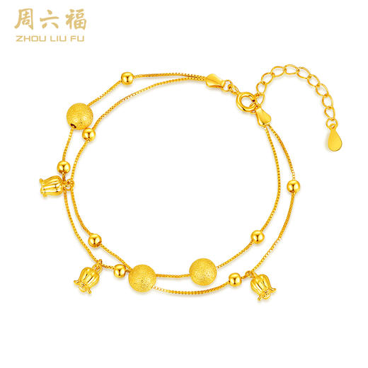周六福S925银铃兰花手链ZLFD072053★ 商品图0