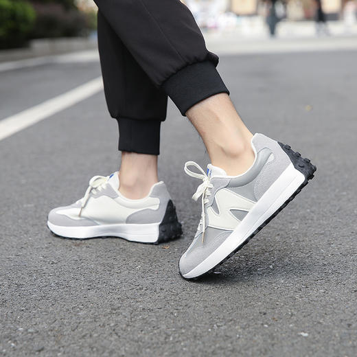 2025升级newbolune官方327正品男鞋女鞋秋季复古情侣百搭轻便休闲鞋 商品图6