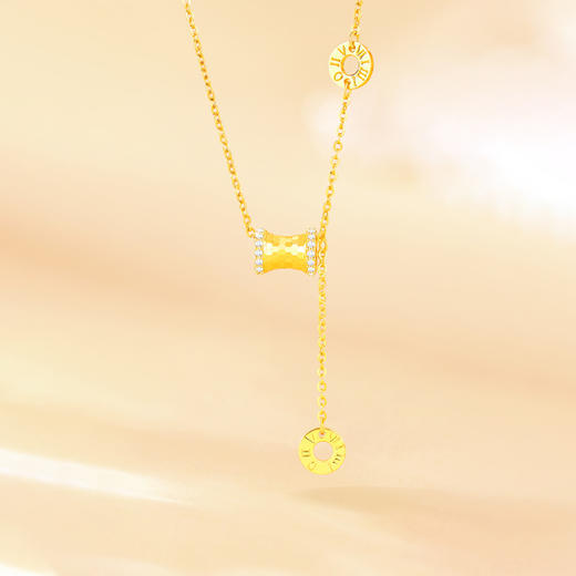 周六福S925银蜂巢小蛮腰套链ZLFJ062321★ 商品图4