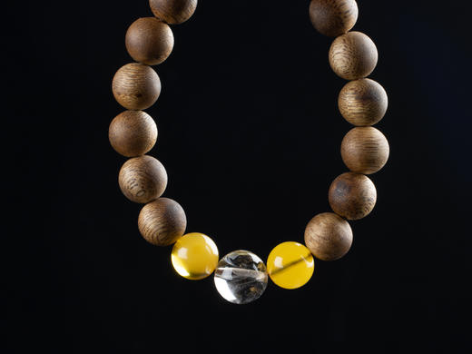 XY0127沉香蜜蜡水晶手串 商品图6