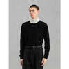 GXG男装黑色低领毛衣男士通勤打底衫 24年冬G24X204045 商品缩略图4