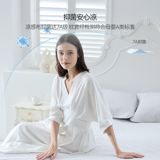 *Domiamia2025夏季凉感床垫1.5米尺寸 冰丝凉席床笠成人婴儿可用抗菌软垫可水机洗【享喂专属】 商品图3