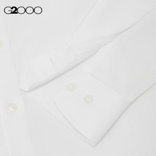 G2000男装SS25商场新款【免烫防皱】棉质桑蚕丝质感正装长袖衬衫 51121572 商品图3