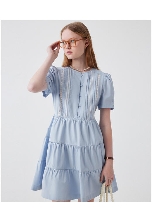Teenie Weenie小熊女装连衣裙气质少女感学院风裙子TTOW252405T 商品图1