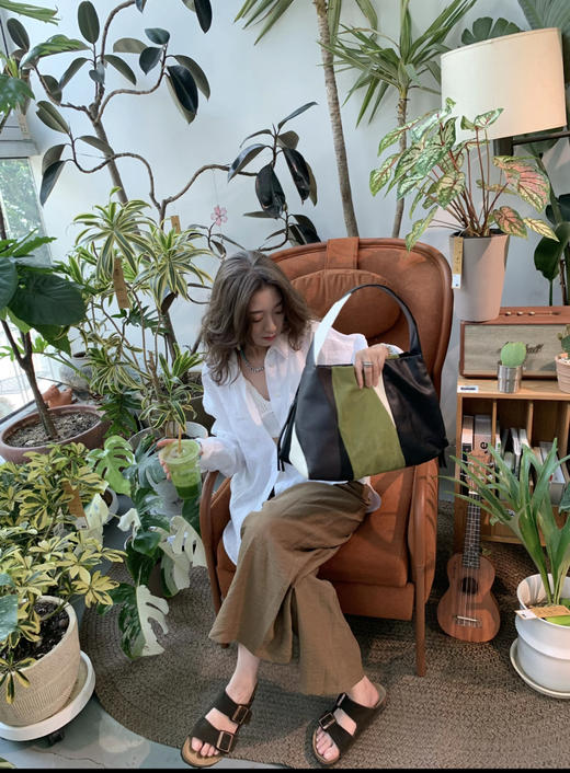 312-8 纯圆正 新配色 SEED亚麻阔腿长裤  很快会断码 我穿12码宽松效果 商品图4