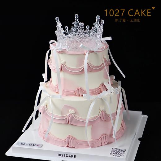 1027CAKE | 双层  水晶皇冠  丝带 商品图1