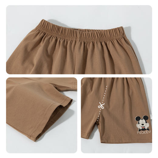 【米奇印花冰感套装】迪士尼25夏季新款凉感短袖T恤宽松透气短裤套装ZD2ET026 商品图13