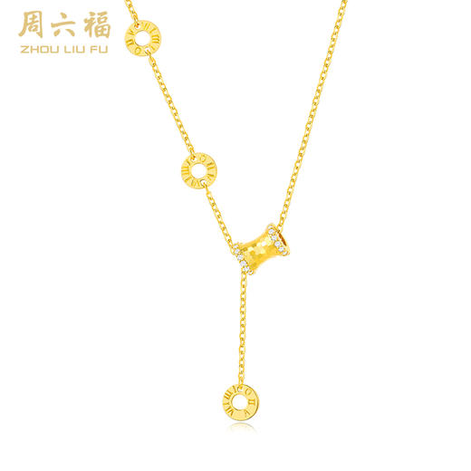 周六福S925银蜂巢小蛮腰套链ZLFJ062321★ 商品图0