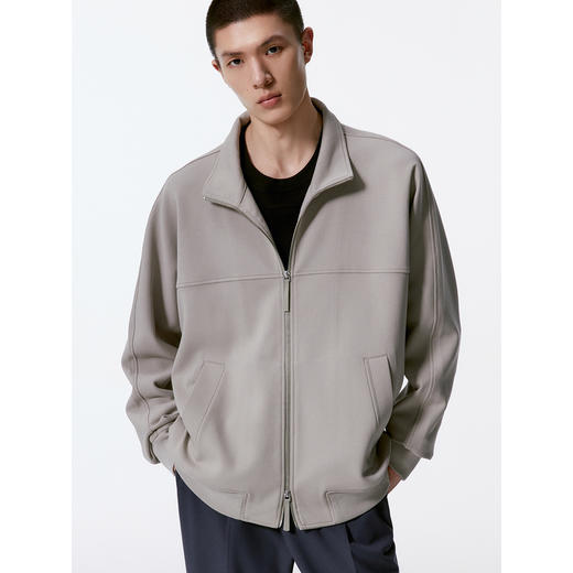 GXG男装 多色拉链设计简约立领卫衣男士 24年秋季热卖G24X313006 商品图4