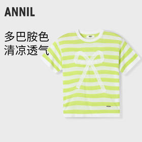 【实体店同款】女童短袖针织衫夏季新款安奈儿童装AG524596