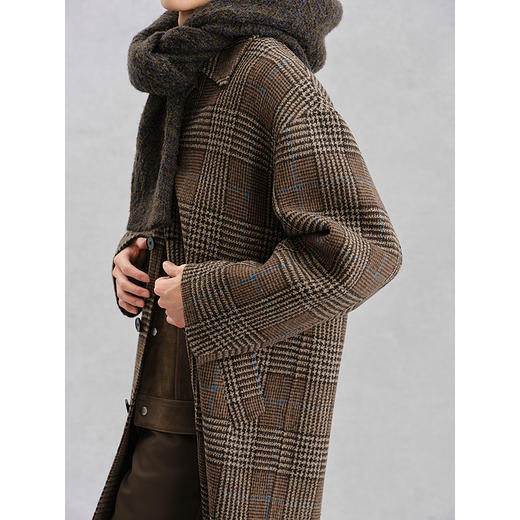 GXG男装 咖格宽松休闲通勤长款大衣 24冬热卖G24X264004 商品图4