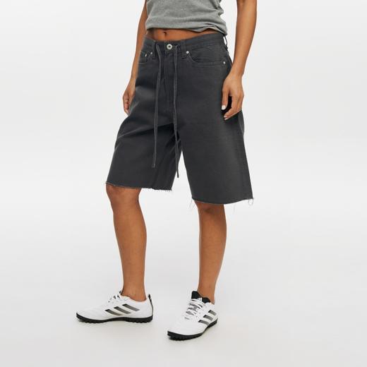 oneup全棉斜纹系带阔腿休闲中裤 商品图0