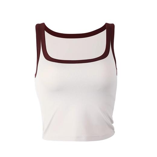 【3~5天发货】跃牌【美度空间】系列 NULS青春裸感拼色瑜伽内衣女U领美背外穿运动背心ADWX52008 商品图4