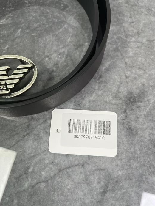 瑕疵EMPORIO ARMANI/EA 阿玛尼 男士纯色荔枝纹时尚休闲皮带腰带 商品图2