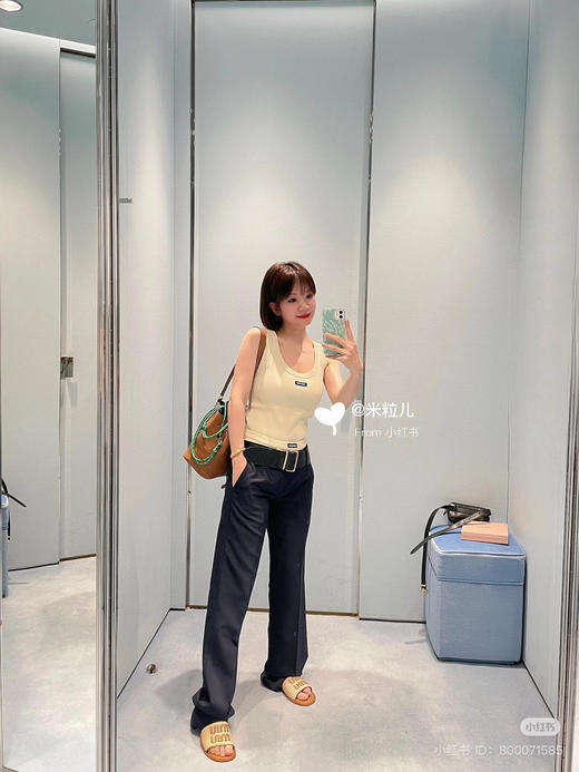 320-2 miu坑条背心 我穿L合适 商品图13