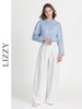 LIZZY春夏精致亚麻刺绣领百搭通勤长袖衬衣8132 商品缩略图2