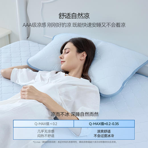 *Domiamia2025夏季凉感床垫1.5米尺寸 冰丝凉席床笠成人婴儿可用抗菌软垫可水机洗【享喂专属】 商品图1
