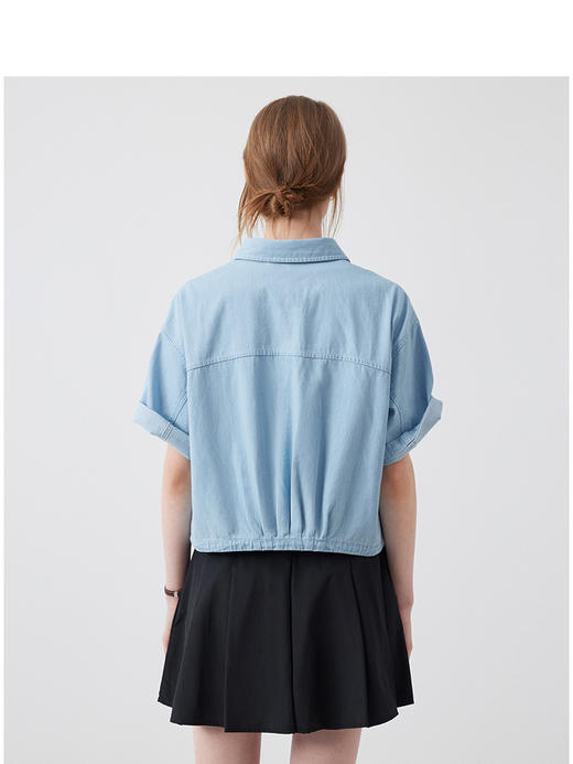 Teenie Weenie小熊卡通衬衫女夏季女衬衣TTYP252403T 商品图4