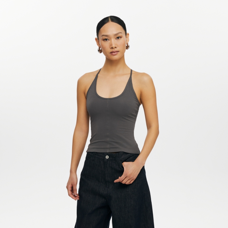 oneupU领弹力吊带背心