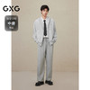 GXG男装 2024年秋冬热卖GXG潮流撞色印花休闲拉链连帽卫衣男上衣时尚卫衣 商品缩略图1