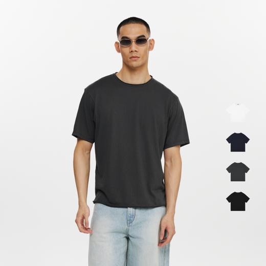 oneup散边圆领宽松云朵纱短袖 商品图0