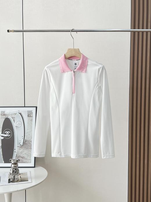 点此购买 迪桑特春秋季高尔夫女士长袖POLO衫 qk 312418 商品图2