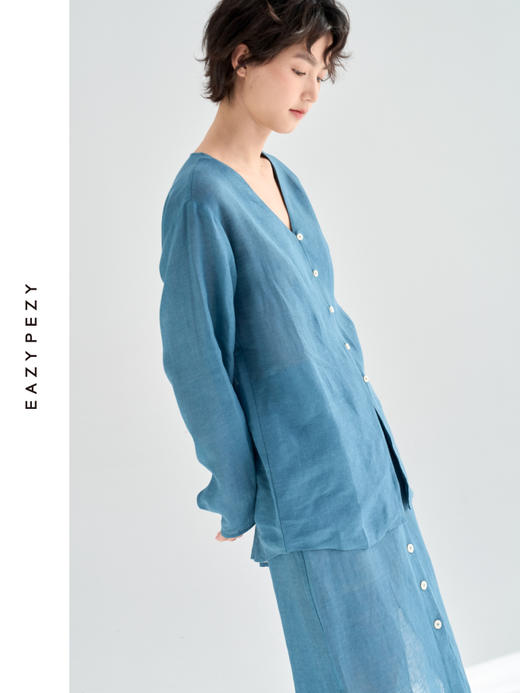 25SS 亚麻空气感衬衫半裙套装 商品图2