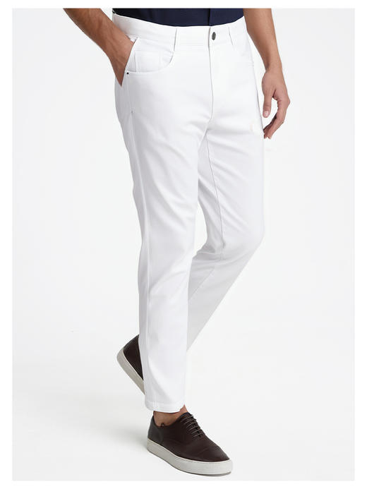 callisto白色弹力棉混纺牛仔裤 商品图3