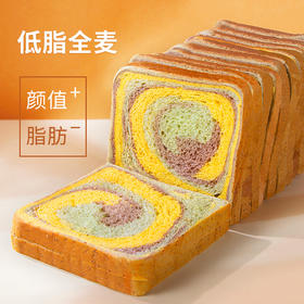 【控糖控卡食品】怡力彩虹全麦面包/鲜酵母臻全麦面包1000克