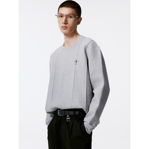 GXG男装 多色基础时尚简约圆领卫衣男士简约休闲好搭 秋季热卖G24X313012 商品图4