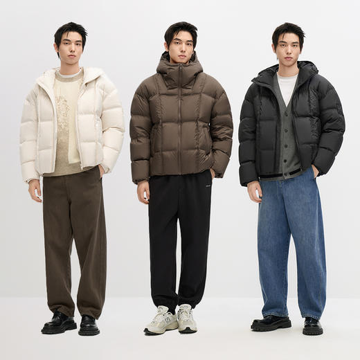 GXG男装 连帽面包服短款羽绒服冬季热卖#G24DY24015 商品图3