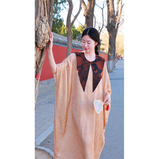 【抖音专属】新中式云肩（25705103朱草-结缘款） 商品图2