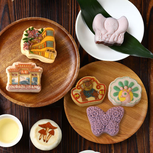 昆明冠生园滇式点心礼盒地标伴手礼礼盒（6枚装/9枚装）保质期20天 商品图4