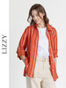 LIZZY时尚街头百搭休闲通勤色织条纹亚麻长袖衬衫8142 商品缩略图1